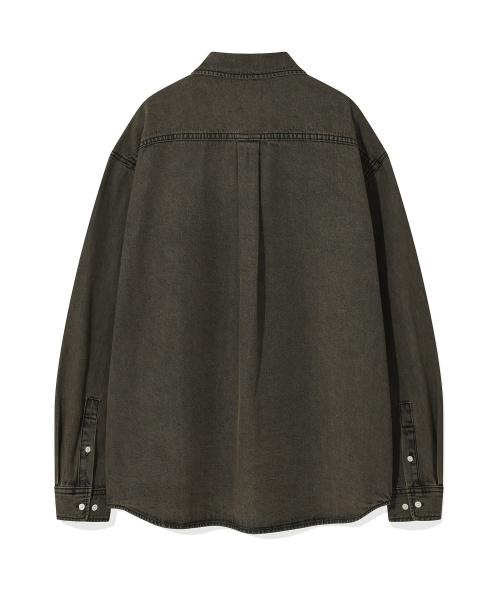 Wacky WiLLy(ワッキーウィリー)の「デニム長袖シャツブラウン(シャツ/ブラウス・レディース・その他・SMALL/MEDIUM/LARGE/X-LARGE)」の3枚目の写真
