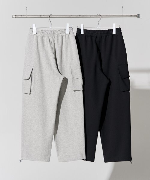 XERO（ゼロ）の「Cargo String One Tuck Sweat Pants [2 Colors]（スウェットパンツ・メンズ・ブラック/グレー・LARGE/MEDIUM）」の4枚目の写真