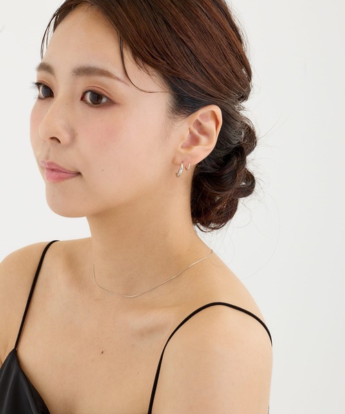 CALIN STANDARD(カリンスタンダード)の「◆金属アレルギー対応◆◆made in japan◆スリムドロップ カールピアス(ピアス(両耳用)・レディース・ゴールド/シルバー・FREE)」の10枚目の写真