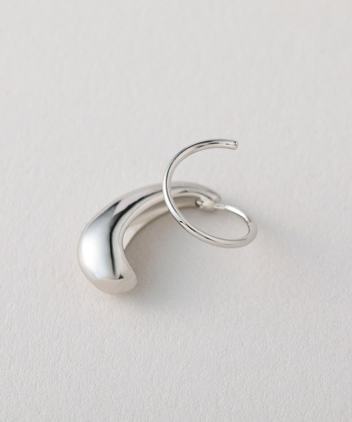CALIN STANDARD(カリンスタンダード)の「◆金属アレルギー対応◆◆made in japan◆スリムドロップ カールピアス(ピアス(両耳用)・レディース・ゴールド/シルバー・FREE)」の12枚目の写真