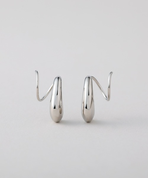 CALIN STANDARD(カリンスタンダード)の「◆金属アレルギー対応◆◆made in japan◆スリムドロップ カールピアス(ピアス(両耳用)・レディース・ゴールド/シルバー・FREE)」の14枚目の写真