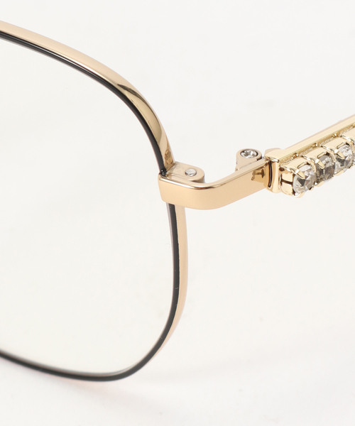 heyep(ヘイップ)の「【HEYEP/ヘイップ】Aviator Glasses with RhinestonesL(メガネ・レディース・シルバー/ゴールド・FREE)」の5枚目の写真
