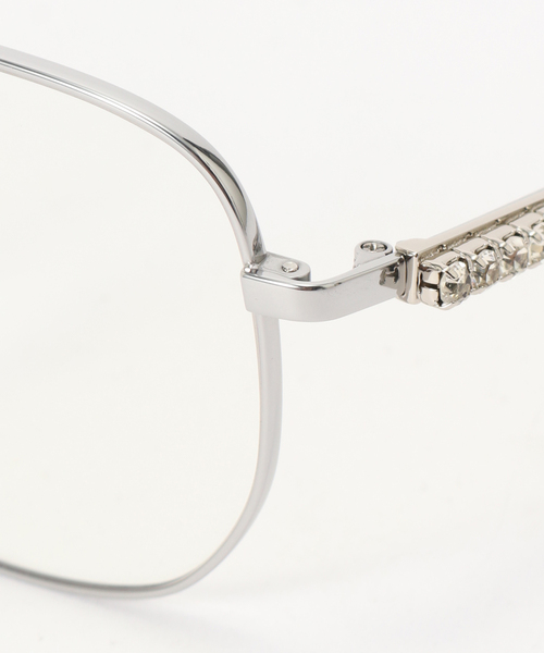heyep(ヘイップ)の「【HEYEP/ヘイップ】Aviator Glasses with RhinestonesL(メガネ・レディース・シルバー/ゴールド・FREE)」の6枚目の写真