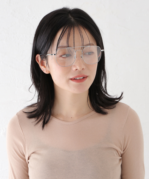 heyep(ヘイップ)の「【HEYEP/ヘイップ】Aviator Glasses with RhinestonesL(メガネ・レディース・シルバー/ゴールド・FREE)」の8枚目の写真