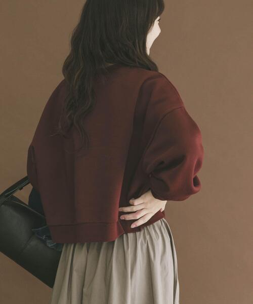 ITEMS URBANRESEARCH（アイテムズ アーバンリサーチ）の「『UR TECH』ハイヒートコットンクルーネックスウェット（スウェット・レディース・ブラック/グレー/ボルドー・FREE）」の6枚目の写真