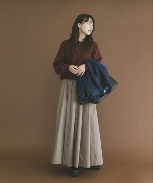 ITEMS URBANRESEARCH（アイテムズ アーバンリサーチ）の「『UR TECH』ハイヒートコットンクルーネックスウェット（スウェット・レディース・ブラック/グレー/ボルドー・FREE）」の8枚目の写真