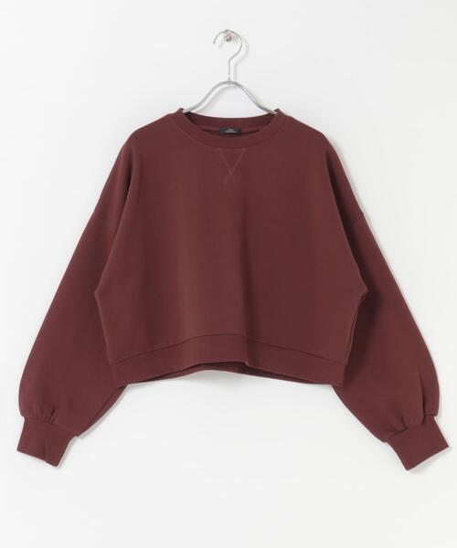 ITEMS URBANRESEARCH（アイテムズ アーバンリサーチ）の「『UR TECH』ハイヒートコットンクルーネックスウェット（スウェット・レディース・ブラック/グレー/ボルドー・FREE）」の9枚目の写真