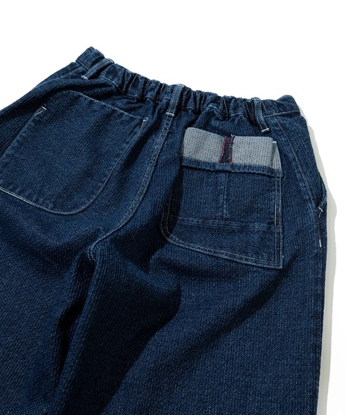 AOZORA（アオゾラ）の「AOZORA/アオゾラ　刺し子デニム ロールアップパンツ（デニムパンツ・メンズ・インディゴブルー・X-LARGE/LARGE/MEDIUM）」の15枚目の写真