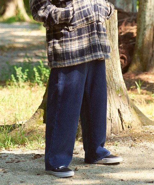 AOZORA（アオゾラ）の「AOZORA/アオゾラ　刺し子デニム ロールアップパンツ（デニムパンツ・メンズ・インディゴブルー・X-LARGE/LARGE/MEDIUM）」の17枚目の写真