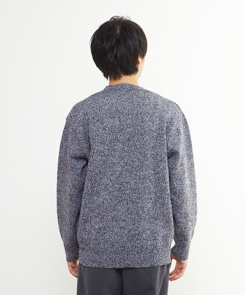 MEN'S MELROSE（メンズメルローズ）の「ミックスカラークルーネックニット（ニット/セーター・メンズ・ブルー/グレー・2/3/4）」の18枚目の写真