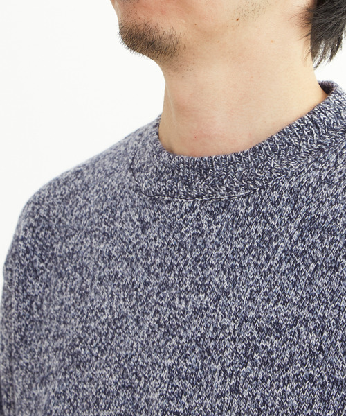 MEN'S MELROSE（メンズメルローズ）の「ミックスカラークルーネックニット（ニット/セーター・メンズ・ブルー/グレー・2/3/4）」の16枚目の写真