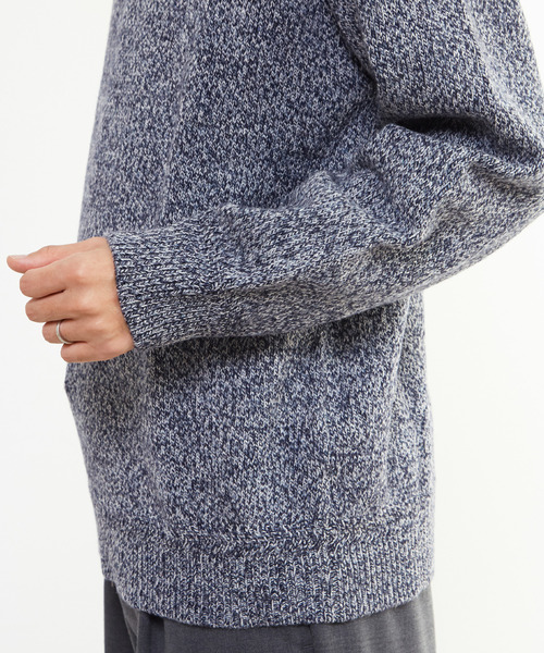 MEN'S MELROSE（メンズメルローズ）の「ミックスカラークルーネックニット（ニット/セーター・メンズ・ブルー/グレー・2/3/4）」の15枚目の写真