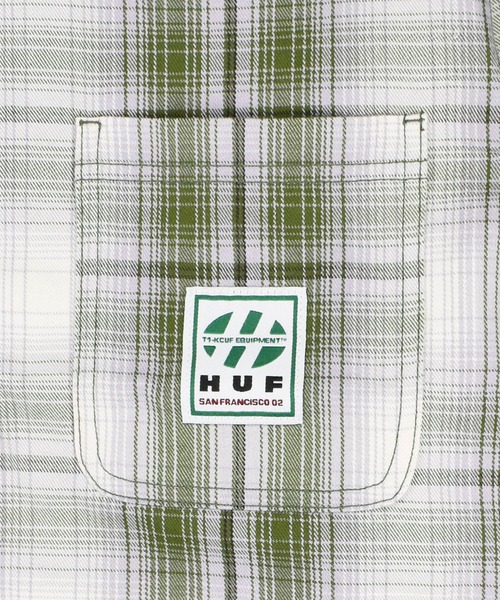 HUF（ハフ）の「【C-HUF2】【HUF/ハフ】FILLMORE PLAID SHACKET BU00230（その他アウター・メンズ・グリーン系その他/グレー・MEDIUM）」の6枚目の写真