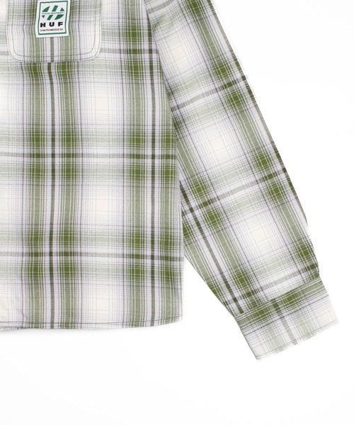 HUF（ハフ）の「【C-HUF2】【HUF/ハフ】FILLMORE PLAID SHACKET BU00230（その他アウター・メンズ・グリーン系その他/グレー・MEDIUM）」の7枚目の写真