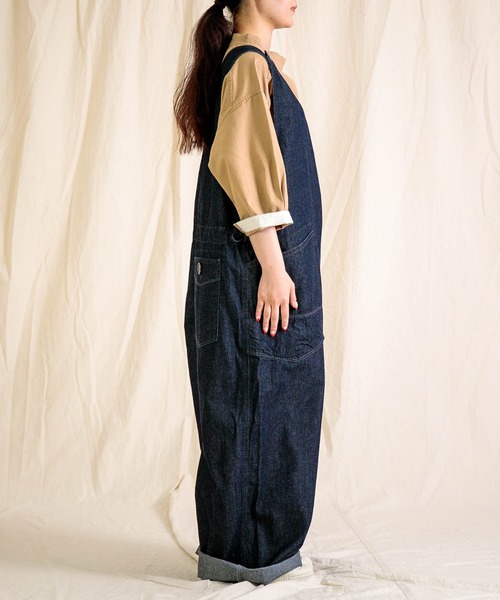 Brocante（ブロカント）の「[Brocante / ブロカント] ムラ糸10ozデニム デフォルメサロペット（サロペット/オーバーオール・レディース・ワンウォッシュ・2）」の6枚目の写真