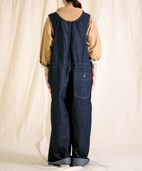 Brocante（ブロカント）の「[Brocante / ブロカント] ムラ糸10ozデニム デフォルメサロペット（サロペット/オーバーオール・レディース・ワンウォッシュ・2）」の7枚目の写真