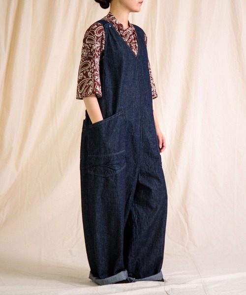 Brocante（ブロカント）の「[Brocante / ブロカント] ムラ糸10ozデニム デフォルメサロペット（サロペット/オーバーオール・レディース・ワンウォッシュ・2）」の20枚目の写真