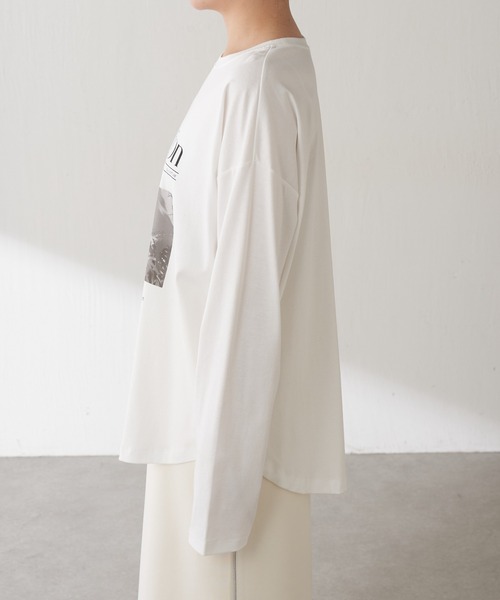 COLLAGE GALLARDAGALANTE（コラージュガリャルダガランテ）の「フォトロゴロンT（Tシャツ/カットソー・レディース・ホワイト/チャコールグレー・FREE）」の22枚目の写真