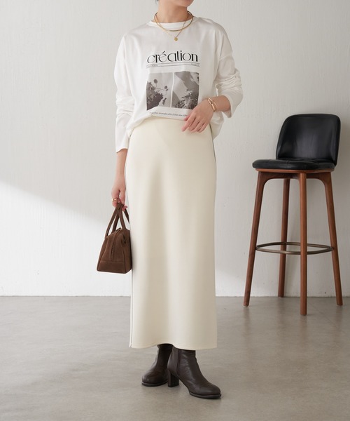 COLLAGE GALLARDAGALANTE（コラージュガリャルダガランテ）の「フォトロゴロンT（Tシャツ/カットソー・レディース・ホワイト/チャコールグレー・FREE）」の3枚目の写真