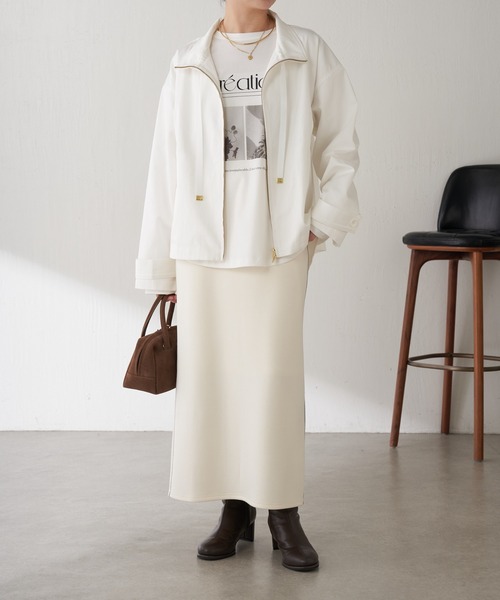 COLLAGE GALLARDAGALANTE（コラージュガリャルダガランテ）の「フォトロゴロンT（Tシャツ/カットソー・レディース・ホワイト/チャコールグレー・FREE）」の9枚目の写真