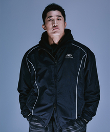 BORN TO WIN（ボーントゥウィン）の「B-SYMBOL LOGO NYLON WIND BREAKER [BLACK]（ジャージ）」