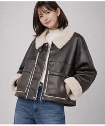 LAUTRE COTE（ロウトレコウト）の「フェイクムートンボンディングジャケット（ムートンコート）」