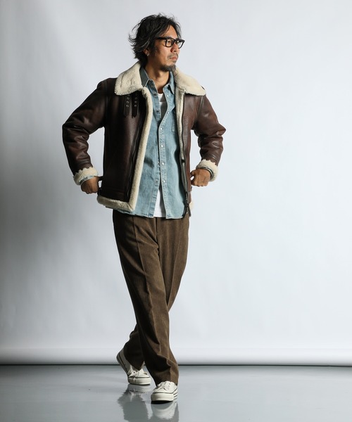 The DUFFER of ST.GEORGE(ザダファーオブセントジョージ)の「BRUSHED TWILL SCOTISH TROUSERS:起毛ツイル ワンタック スラックス(スラックス・メンズ・ブラウン/ブラック・X-LARGE/LARGE/MEDIUM/SMALL)」の15枚目の写真