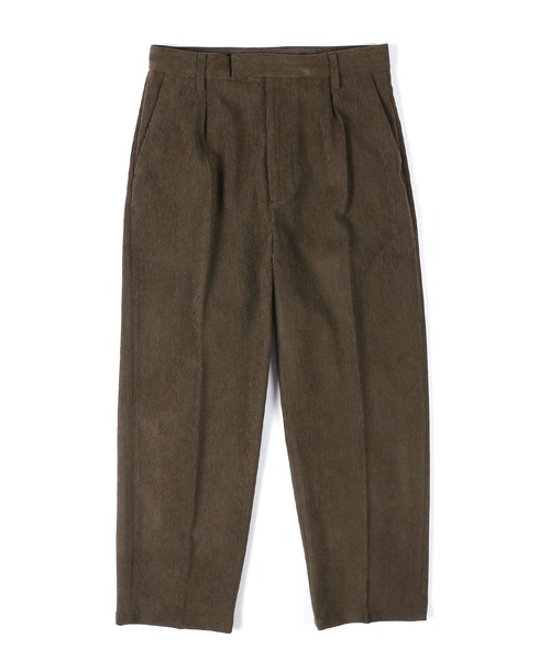 The DUFFER of ST.GEORGE(ザダファーオブセントジョージ)の「BRUSHED TWILL SCOTISH TROUSERS:起毛ツイル ワンタック スラックス(スラックス・メンズ・ブラウン/ブラック・X-LARGE/LARGE/MEDIUM/SMALL)」の9枚目の写真