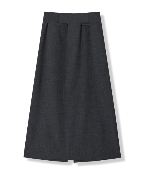 Vivacious(ビバシャス)の「Maxi Slit Skirt - 3COL(スカート・レディース・チャコール/ベージュ/ブラック・SMALL/MEDIUM)」の11枚目の写真