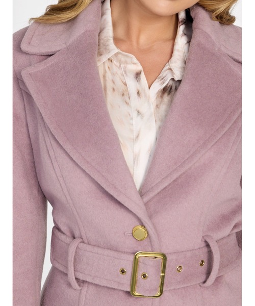 Guess（ゲス）の「NEW Alice Coat ロングコート（トレンチコート・レディース・スモークピンク・38）」の9枚目の写真