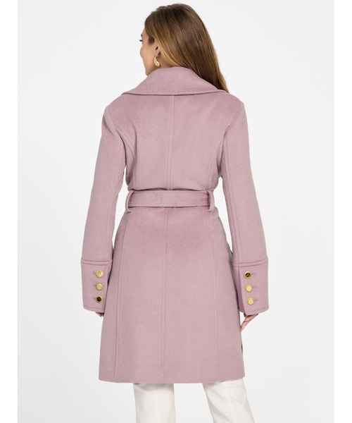 Guess（ゲス）の「NEW Alice Coat ロングコート（トレンチコート・レディース・スモークピンク・38）」の7枚目の写真