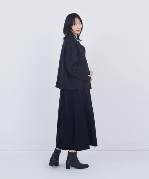 ADIEU TRISTESSE（アデュートリステス）の「ジャカードノーカラージャケット（ノーカラージャケット・レディース・ブラック/オフホワイト・38）」の16枚目の写真
