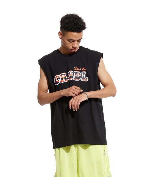 CREAM SODA LAB（クリームソーダラボ）の「シーアルオーバーサイズスリーブレスブラックオレンジ（Tシャツ/カットソー・メンズ・その他・X-LARGE/LARGE/MEDIUM）」の5枚目の写真