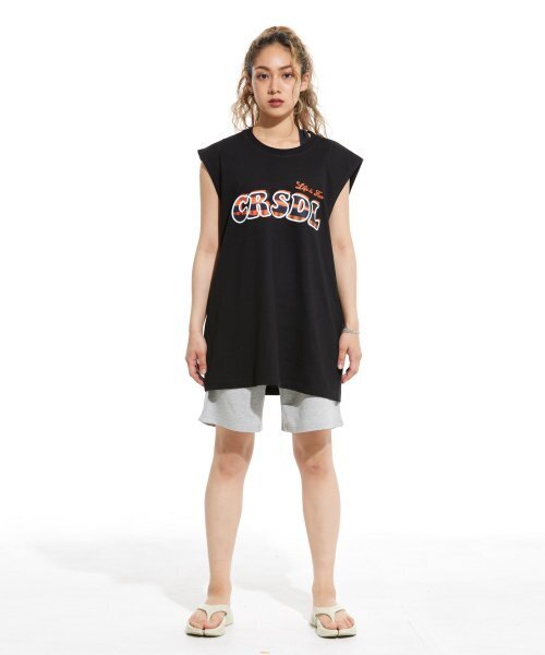 CREAM SODA LAB（クリームソーダラボ）の「シーアルオーバーサイズスリーブレスブラックオレンジ（Tシャツ/カットソー・メンズ・その他・X-LARGE/LARGE/MEDIUM）」の6枚目の写真