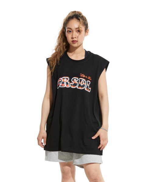 CREAM SODA LAB（クリームソーダラボ）の「シーアルオーバーサイズスリーブレスブラックオレンジ（Tシャツ/カットソー・メンズ・その他・X-LARGE/LARGE/MEDIUM）」の8枚目の写真