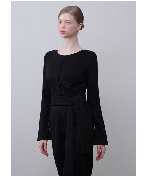 MICANE(ミケーネ)の「キャッシュストラップロングドレス(ワンピース・レディース・ライトベージュ/ブラック・LARGE/X-LARGE/XX-LARGE/SMALL/MEDIUM)」の14枚目の写真