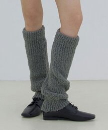 UNDERCONTROL STUDIO（アンダーコントロールスタジオ）の「冬 レッグウォーマー LEG WARMER / モヘアブークレ / チャコール（レッグウォーマー）」