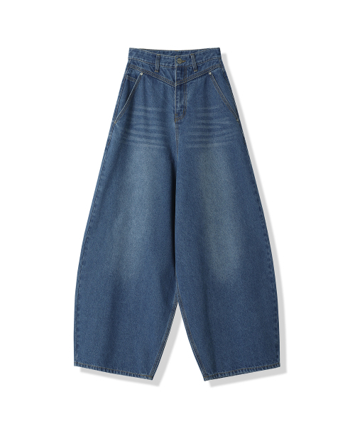 セール】Rothen Wide Denim Pants COTTON BLACK（デニムパンツ