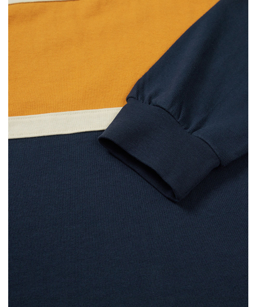 MMLG（エムエムエルジー）の「[Mmlg] BLOCK RUGBY LSV-T (AUTHENTIC NAVY)（Tシャツ/カットソー・レディース・その他・SMALL/MEDIUM/LARGE/X-LARGE）」の4枚目の写真