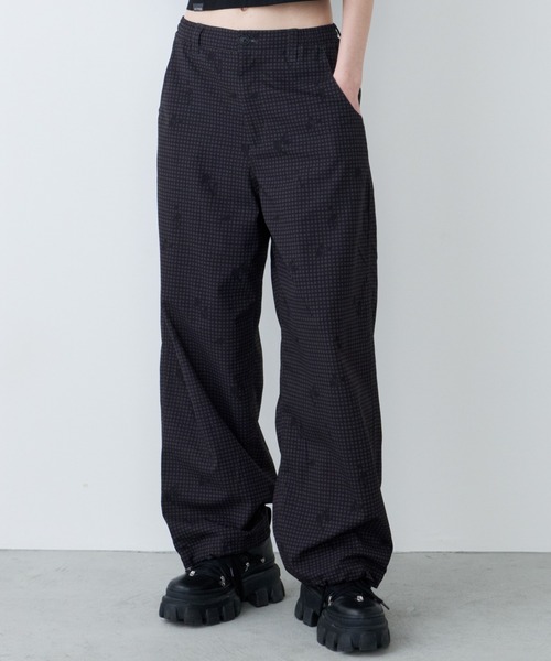 AIVER（アイバー）の「AIVER　ドットメッシュナイトカモイージーパンツ（その他パンツ・メンズ・ブラック/オフホワイト・LARGE/MEDIUM/SMALL）」の2枚目の写真