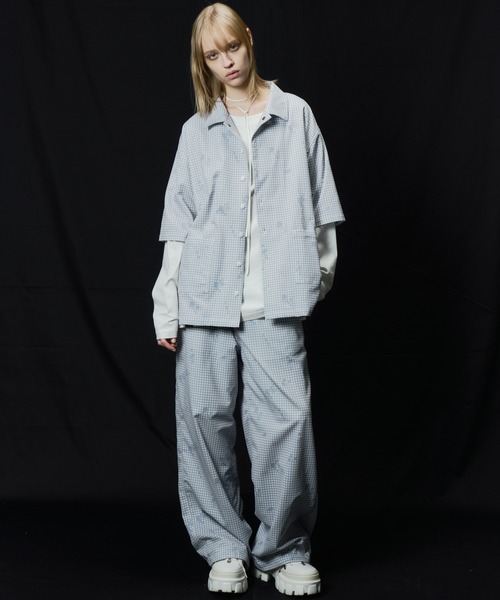 AIVER（アイバー）の「AIVER　ドットメッシュナイトカモイージーパンツ（その他パンツ・メンズ・ブラック/オフホワイト・LARGE/MEDIUM/SMALL）」の11枚目の写真