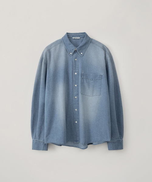 BLANKROOM(ブランクルーム)の「ボタンダウンデニムシャツ_LIGHT BLUE(シャツ/ブラウス・メンズ・その他・1/2/3/4)」の1枚目の写真