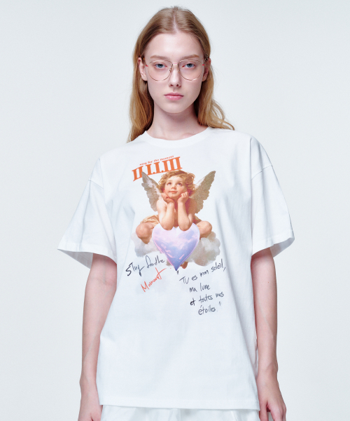2113 STUDIO(イイルイルサムスタジオ)の「ルーズフィットTシャツキューピッドクラウド(Tシャツ/カットソー・レディース・その他・FREE)」の1枚目の写真