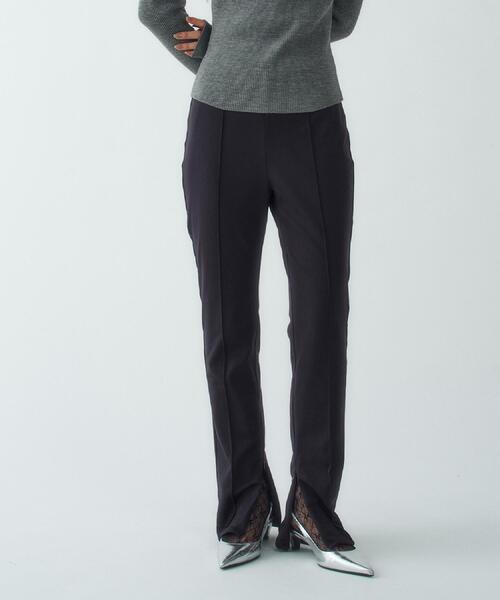 CODE A（コードエー）の「zip leggings pants(Fleece)（その他パンツ・レディース・ブラック/グレー・34/36/38）」の2枚目の写真