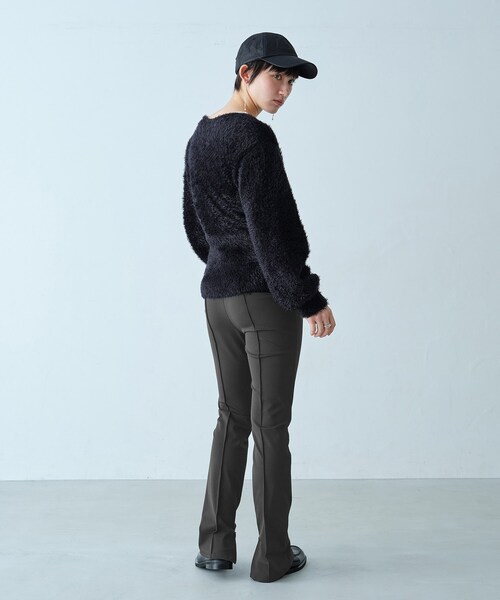 CODE A（コードエー）の「zip leggings pants(Fleece)（その他パンツ・レディース・ブラック/グレー・34/36/38）」の6枚目の写真
