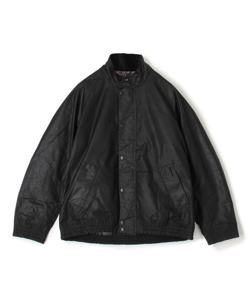 Barbour(バブアー)の「Barbour TRANSPORT コットン スタンドカラー ワックスジャケット(ブルゾン・メンズ・ブラック/カーキ・36/38/40)」の3枚目の写真