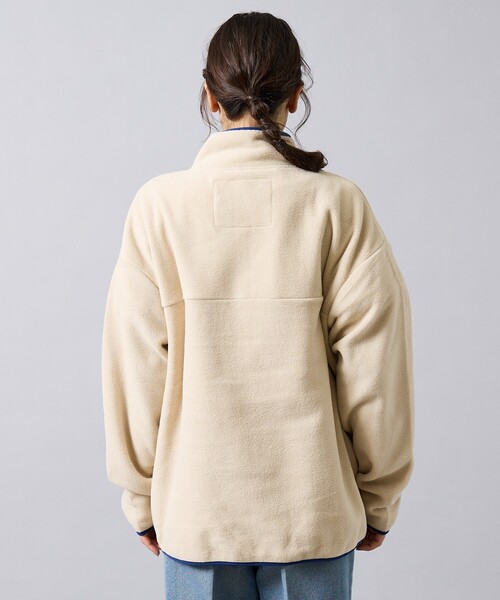 POLeR（ポーラー）の「【POLER/ポーラー】SNAP LIGHT FLEECE/アノラック/防寒/ユニセックス（スウェット・メンズ・オレンジ/パープル/アイボリー・L/M）」の7枚目の写真