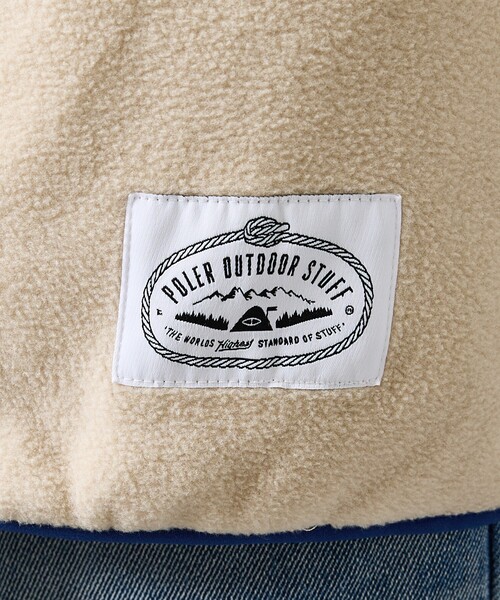 POLeR（ポーラー）の「【POLER/ポーラー】SNAP LIGHT FLEECE/アノラック/防寒/ユニセックス（スウェット・メンズ・オレンジ/パープル/アイボリー・L/M）」の11枚目の写真