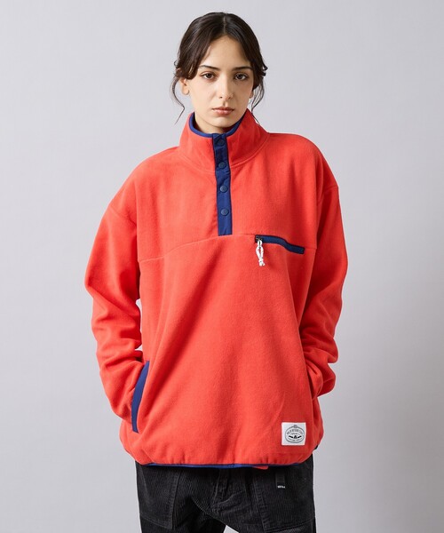POLeR（ポーラー）の「【POLER/ポーラー】SNAP LIGHT FLEECE/アノラック/防寒/ユニセックス（スウェット・メンズ・オレンジ/パープル/アイボリー・L/M）」の14枚目の写真