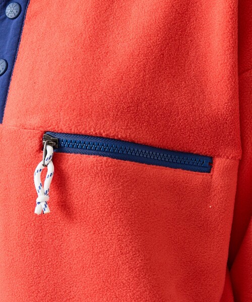 POLeR（ポーラー）の「【POLER/ポーラー】SNAP LIGHT FLEECE/アノラック/防寒/ユニセックス（スウェット・メンズ・オレンジ/パープル/アイボリー・L/M）」の18枚目の写真